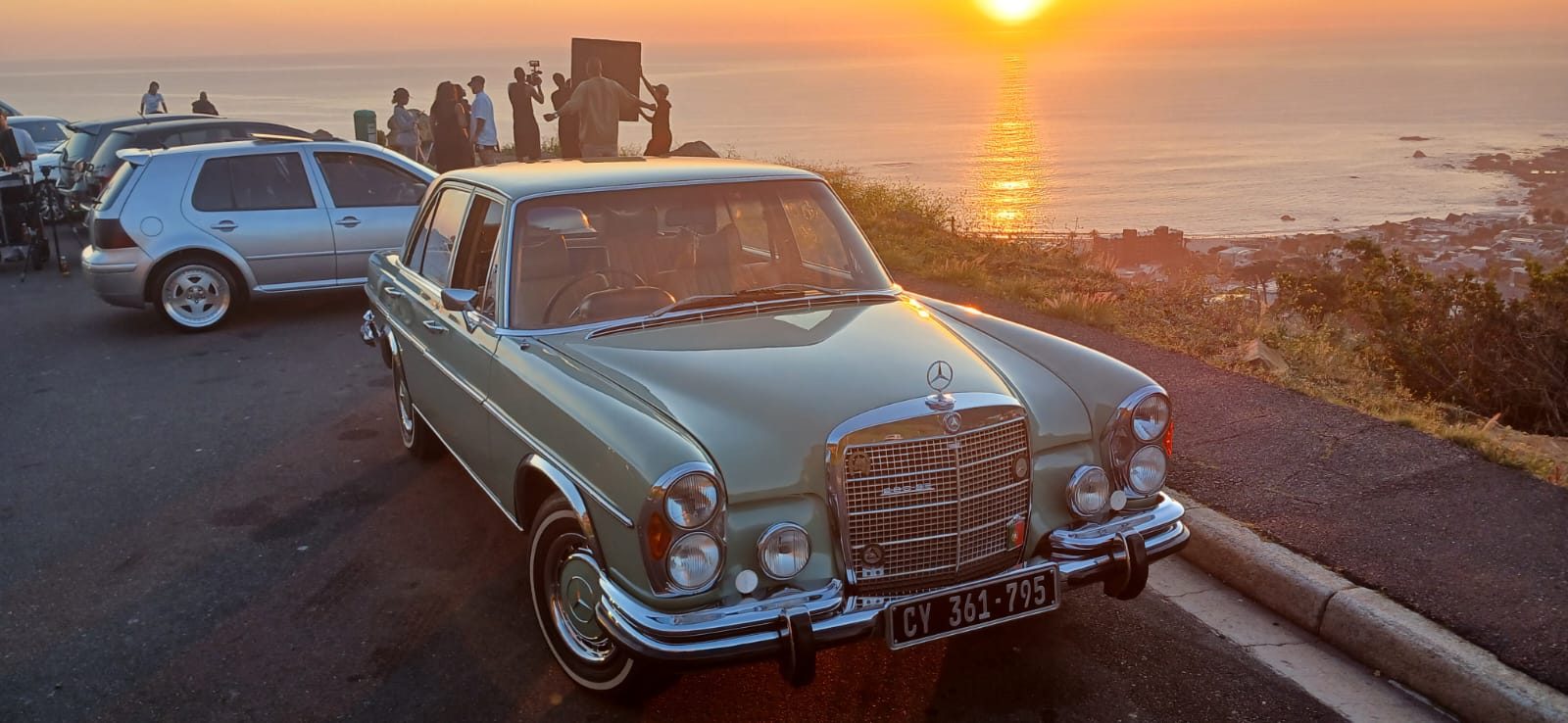 Mercedes W108 280SE 1972 Light Green — green merc 1.jpg